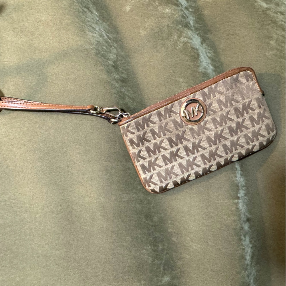 Michael Kors Tan Wristlet